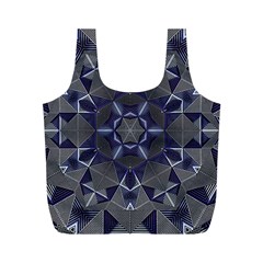 Kaleidoscope Geometric Pattern Geometric Shapes Full Print Recycle Bag (m) by Ravend