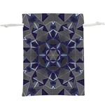 Kaleidoscope Geometric Pattern Geometric Shapes Lightweight Drawstring Pouch (XL) Front