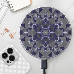 Kaleidoscope Geometric Pattern Geometric Shapes Wireless Fast Charger(white) by Ravend