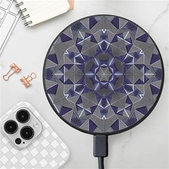 Kaleidoscope Geometric Pattern Geometric Shapes Wireless Fast Charger(black)