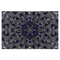 Kaleidoscope Geometric Pattern Geometric Shapes Banner And Sign 6  X 4  by Ravend