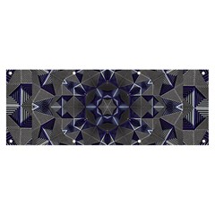 Kaleidoscope Geometric Pattern Geometric Shapes Banner And Sign 8  X 3  by Ravend