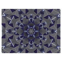 Kaleidoscope Geometric Pattern Geometric Shapes Premium Plush Fleece Blanket (extra Small)