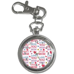 Love Mom Happy Mothers Day I Love Mom Graphic Key Chain Watches by Ravend