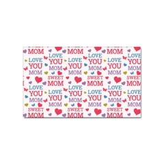 Love Mom Happy Mothers Day I Love Mom Graphic Sticker Rectangular (100 Pack) by Ravend