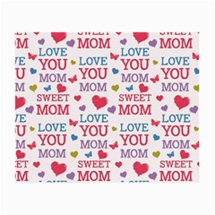 Love Mom Happy Mothers Day I Love Mom Graphic Small Glasses Cloth by Ravend