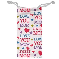 Love Mom Happy Mothers Day I Love Mom Graphic Jewelry Bag by Ravend