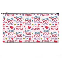 Love Mom Happy Mothers Day I Love Mom Graphic Pencil Case by Ravend