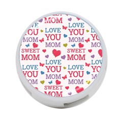 Love Mom Happy Mothers Day I Love Mom Graphic 4-port Usb Hub (two Sides) by Ravend