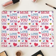 Love Mom Happy Mothers Day I Love Mom Graphic Cosmetic Bag (xxl) by Ravend