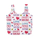 Love Mom Happy Mothers Day I Love Mom Graphic Full Print Recycle Bag (M) Front