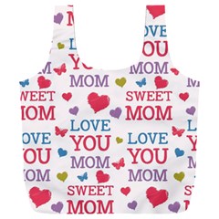 Love Mom Happy Mothers Day I Love Mom Graphic Full Print Recycle Bag (xxxl) by Ravend