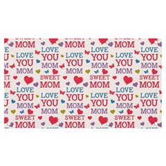 Love Mom Happy Mothers Day I Love Mom Graphic Banner And Sign 7  X 4  by Ravend