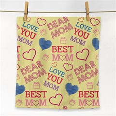 Love Mom Happy Mothers Day I Love Mom Graphic Pattern Face Towel by Ravend