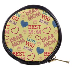 Love Mom Happy Mothers Day I Love Mom Graphic Pattern Mini Makeup Bag by Ravend