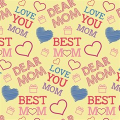 Love Mom Happy Mothers Day I Love Mom Graphic Pattern Play Mat (rectangle) by Ravend