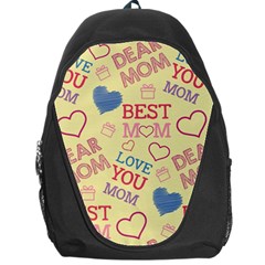 Love Mom Happy Mothers Day I Love Mom Graphic Pattern Backpack Bag by Ravend