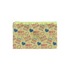 Love Mom Happy Mothers Day I Love Mom Graphic Pattern Cosmetic Bag (xs) by Ravend