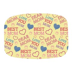 Love Mom Happy Mothers Day I Love Mom Graphic Pattern Mini Square Pill Box by Ravend