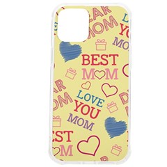 Love Mom Happy Mothers Day I Love Mom Graphic Pattern Iphone 12 Pro Max Tpu Uv Print Case