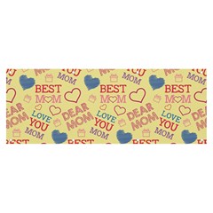 Love Mom Happy Mothers Day I Love Mom Graphic Pattern Banner And Sign 8  X 3  by Ravend