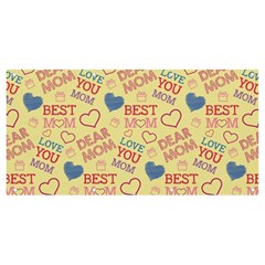 Love Mom Happy Mothers Day I Love Mom Graphic Pattern Banner And Sign 8  X 4  by Ravend