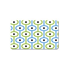 Geometric Pattern Eye Pattern Eyes Eye Print Magnet (name Card) by Ravend