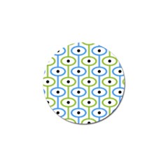 Geometric Pattern Eye Pattern Eyes Eye Print Golf Ball Marker by Ravend