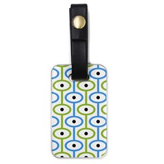 Geometric Pattern Eye Pattern Eyes Eye Print Luggage Tag (one Side) by Ravend