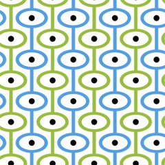 Geometric Pattern Eye Pattern Eyes Eye Print Play Mat (square)