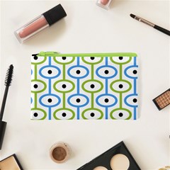 Geometric Pattern Eye Pattern Eyes Eye Print Cosmetic Bag (xs) by Ravend