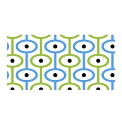 Geometric Pattern Eye Pattern Eyes Eye Print Satin Wrap 35  X 70  by Ravend