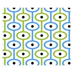 Geometric Pattern Eye Pattern Eyes Eye Print One Side Premium Plush Fleece Blanket (small)