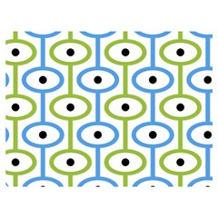 Geometric Pattern Eye Pattern Eyes Eye Print Premium Plush Fleece Blanket (extra Small)