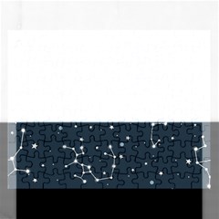 Constellation Stars Art Pattern Design Wallpaper Rectangular Jigsaw Puzzl by Ravend