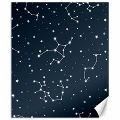 Constellation Stars Art Pattern Design Wallpaper Canvas 8  X 10  by Ravend