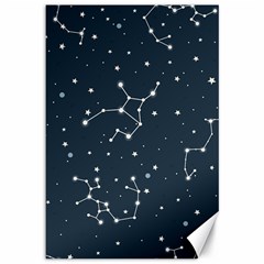 Constellation Stars Art Pattern Design Wallpaper Canvas 12  X 18  by Ravend