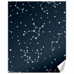 Constellation Stars Art Pattern Design Wallpaper Canvas 11  X 14  by Ravend