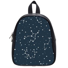 Constellation Stars Art Pattern Design Wallpaper School Bag (small)