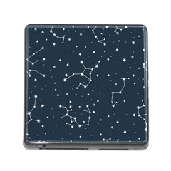 Constellation Stars Art Pattern Design Wallpaper Memory Card Reader (square 5 Slot) by Ravend