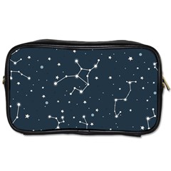 Constellation Stars Art Pattern Design Wallpaper Toiletries Bag (two Sides) by Ravend