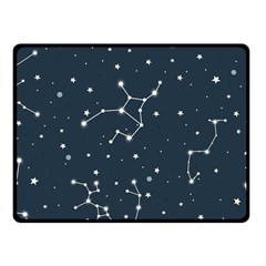 Constellation Stars Art Pattern Design Wallpaper One Side Fleece Blanket (small) by Ravend