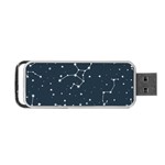 Constellation Stars Art Pattern Design Wallpaper Portable USB Flash (One Side) Front