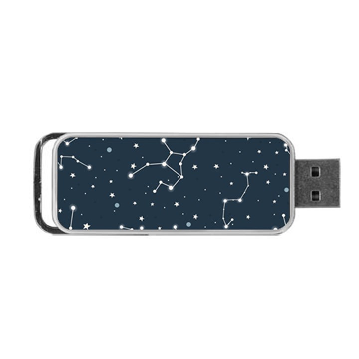 Constellation Stars Art Pattern Design Wallpaper Portable USB Flash (One Side)