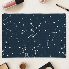 Constellation Stars Art Pattern Design Wallpaper Cosmetic Bag (xxl) by Ravend