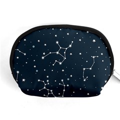 Constellation Stars Art Pattern Design Wallpaper Accessory Pouch (medium) by Ravend