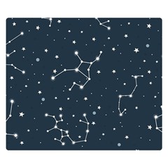 Constellation Stars Art Pattern Design Wallpaper Premium Plush Fleece Blanket (small) by Ravend