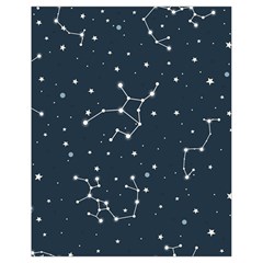 Constellation Stars Art Pattern Design Wallpaper Drawstring Bag (small) by Ravend