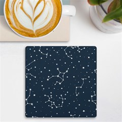 Constellation Stars Art Pattern Design Wallpaper Uv Print Square Tile Coaster  by Ravend