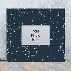 Constellation Stars Art Pattern Design Wallpaper White Wall Photo Frame 5  X 7 